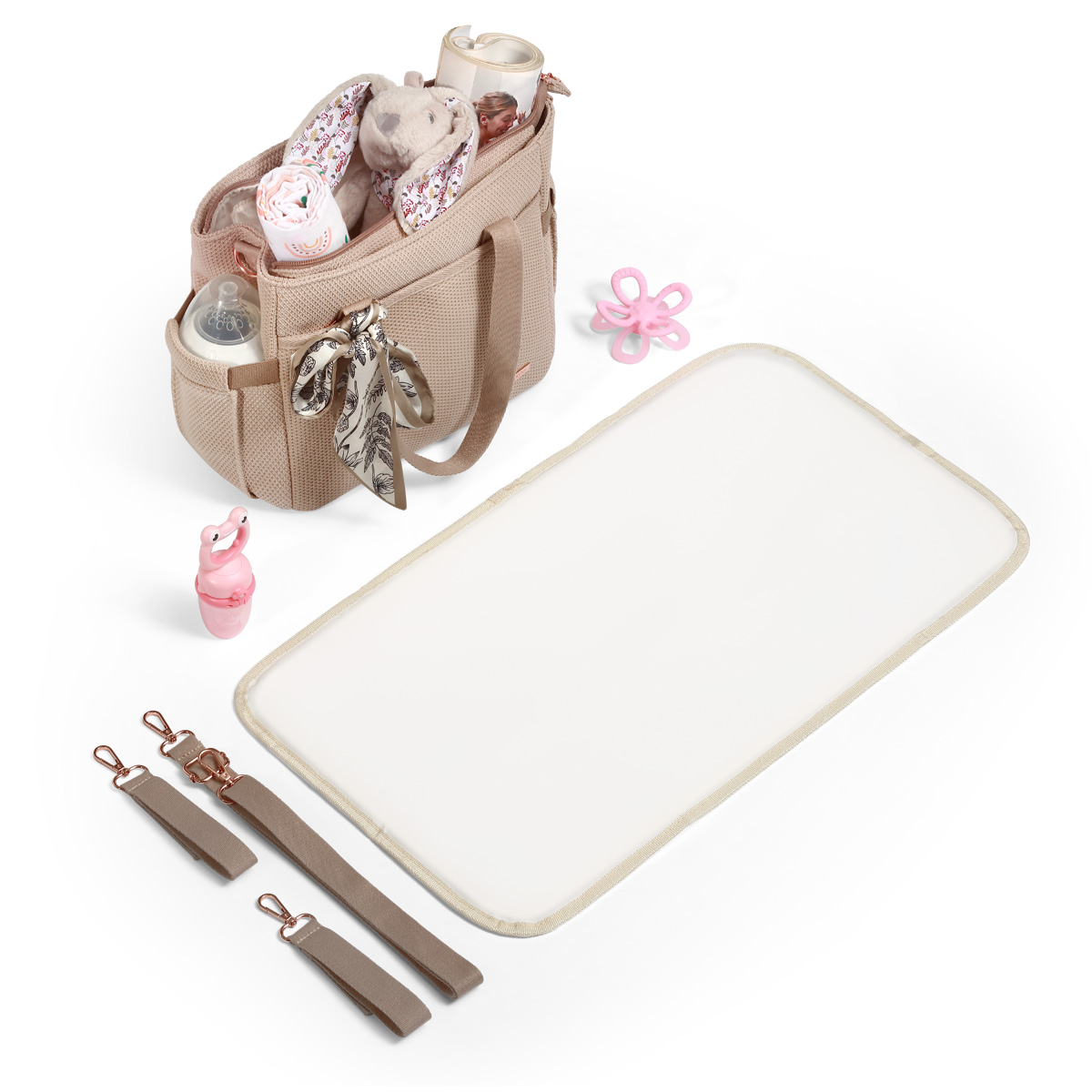 BabyOno přebalovací taška na kočárek Carmen beige (8)